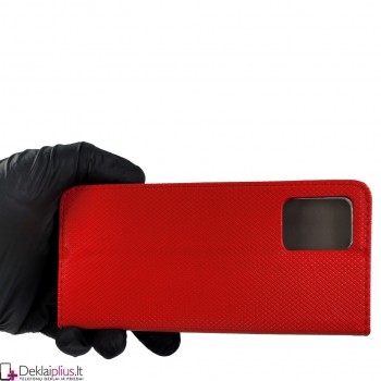 Telone atverčiamas dėklas - raudonas (Motorola Moto G73) Telone atverčiamas dėklas - raudonas (Motorola Moto G73)